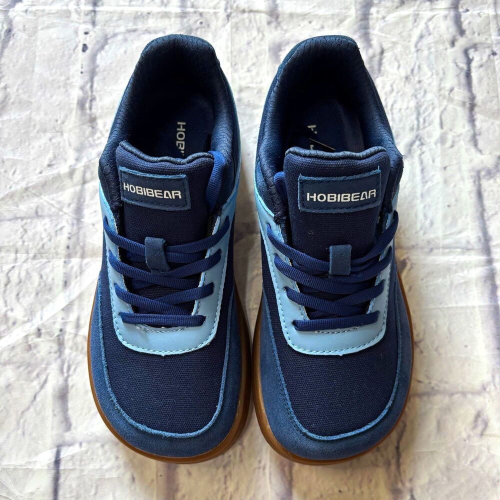 HOBIBEAR Navy Blue & Light Blue Sneakers | Women’s 6